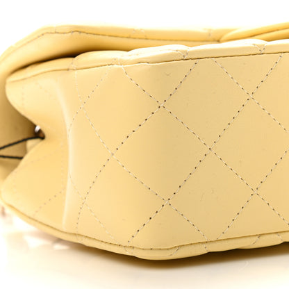 Chanel Lambskin Quilted Mini Rectangular Flap Yellow 13 of 20