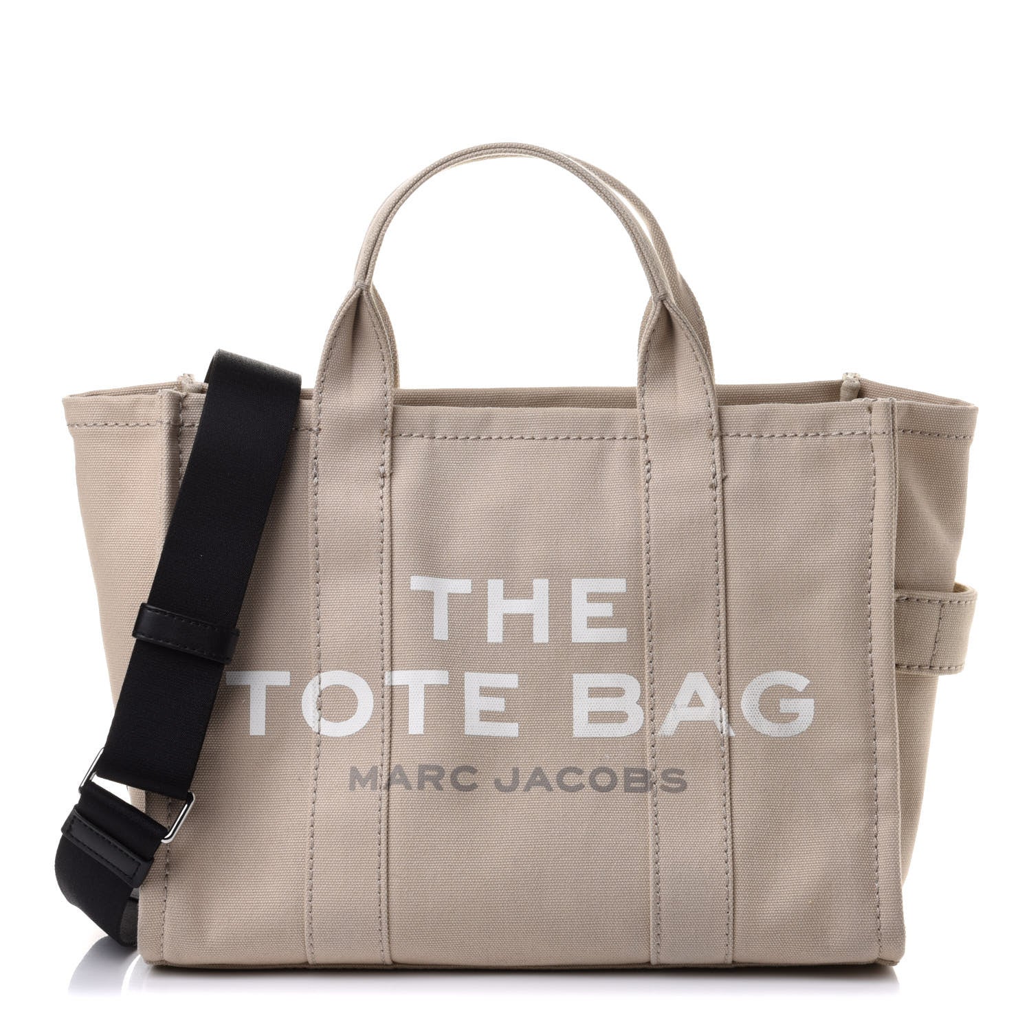 Marc Jacobs Cotton Canvas Medium The Traveler Tote Bag Beige 1 of 10