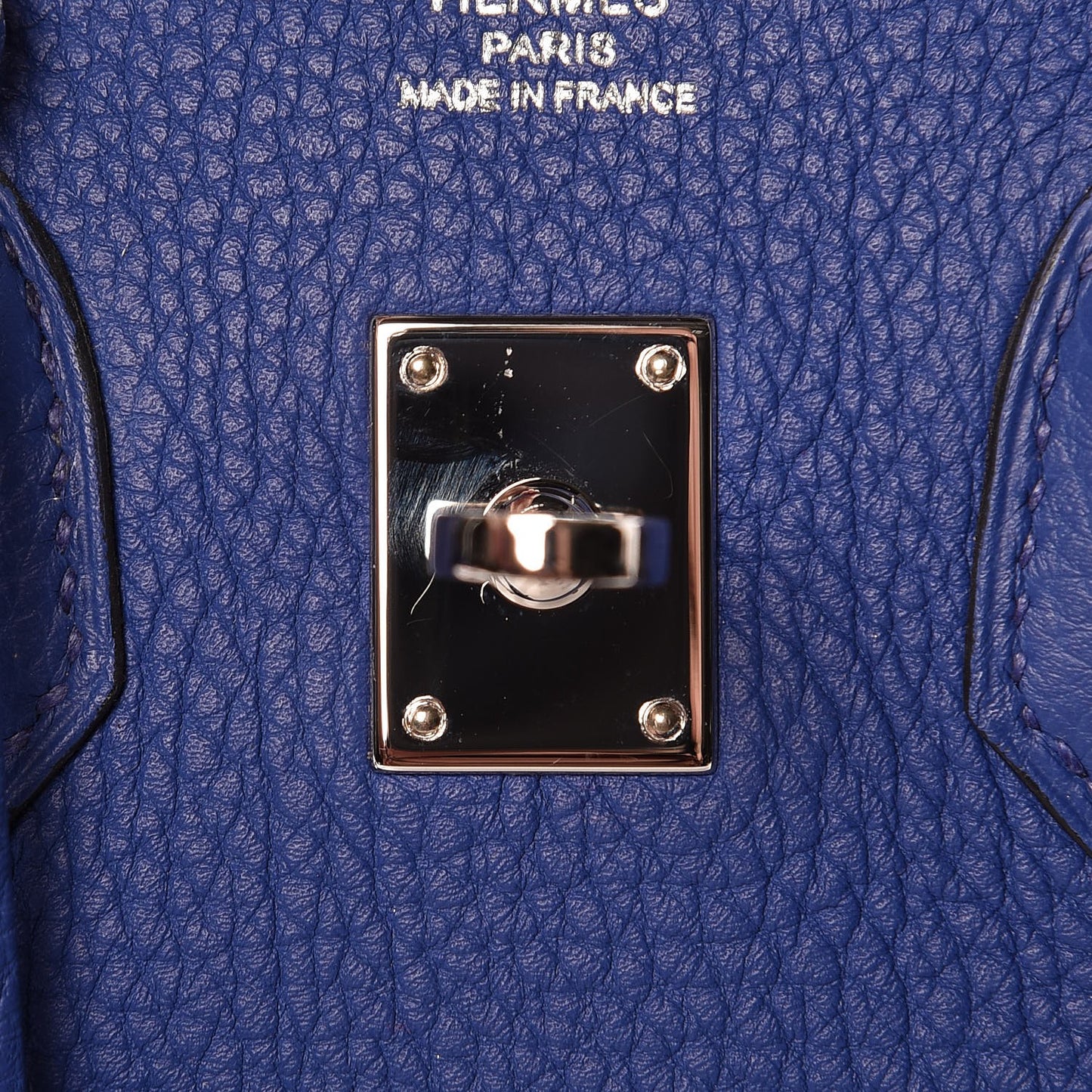 Togo Birkin 25 Bleu Electrique