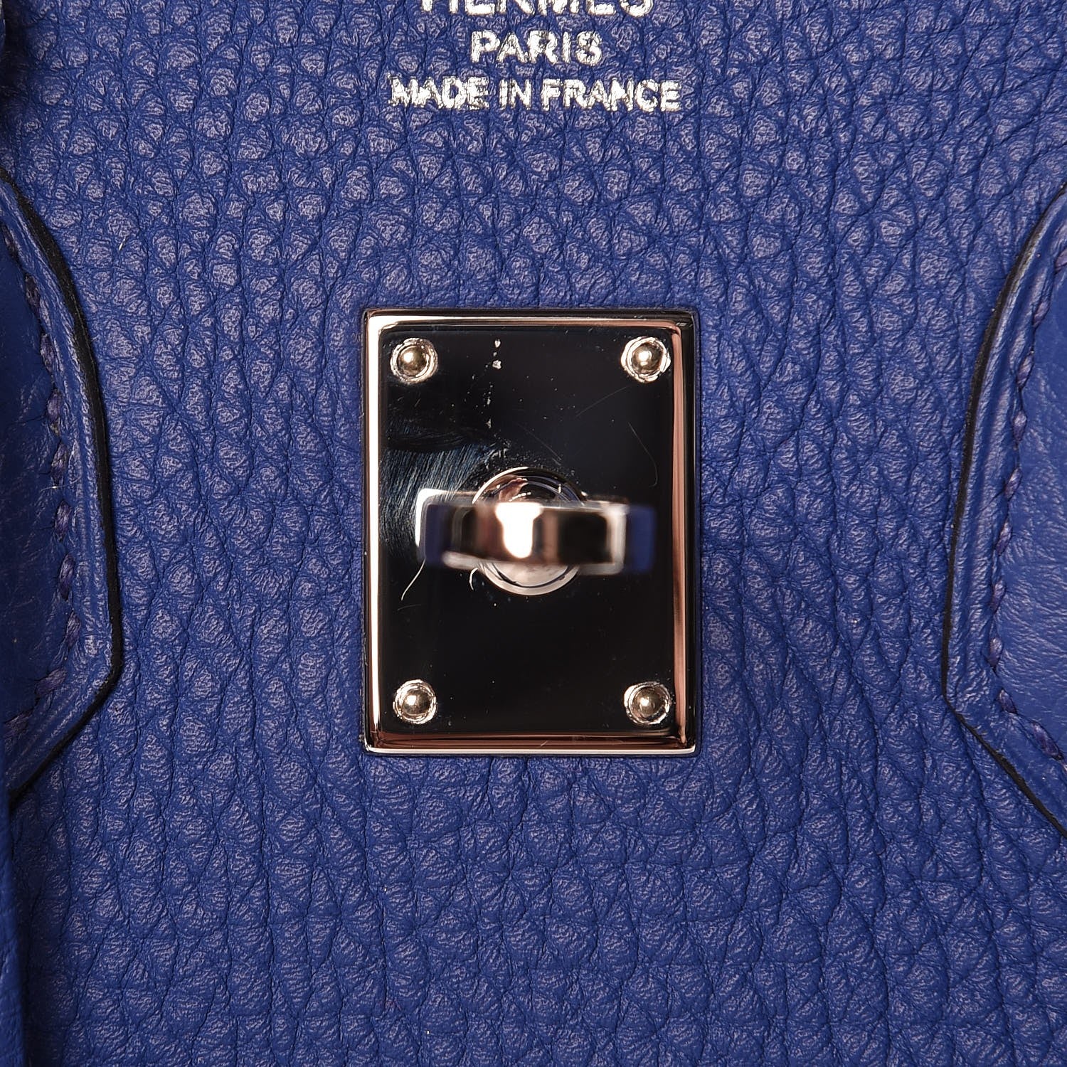 Hermes Togo Birkin 25 Bleu Electrique 20 of 26