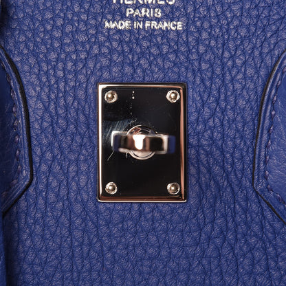 Hermes Togo Birkin 25 Bleu Electrique 20 of 26