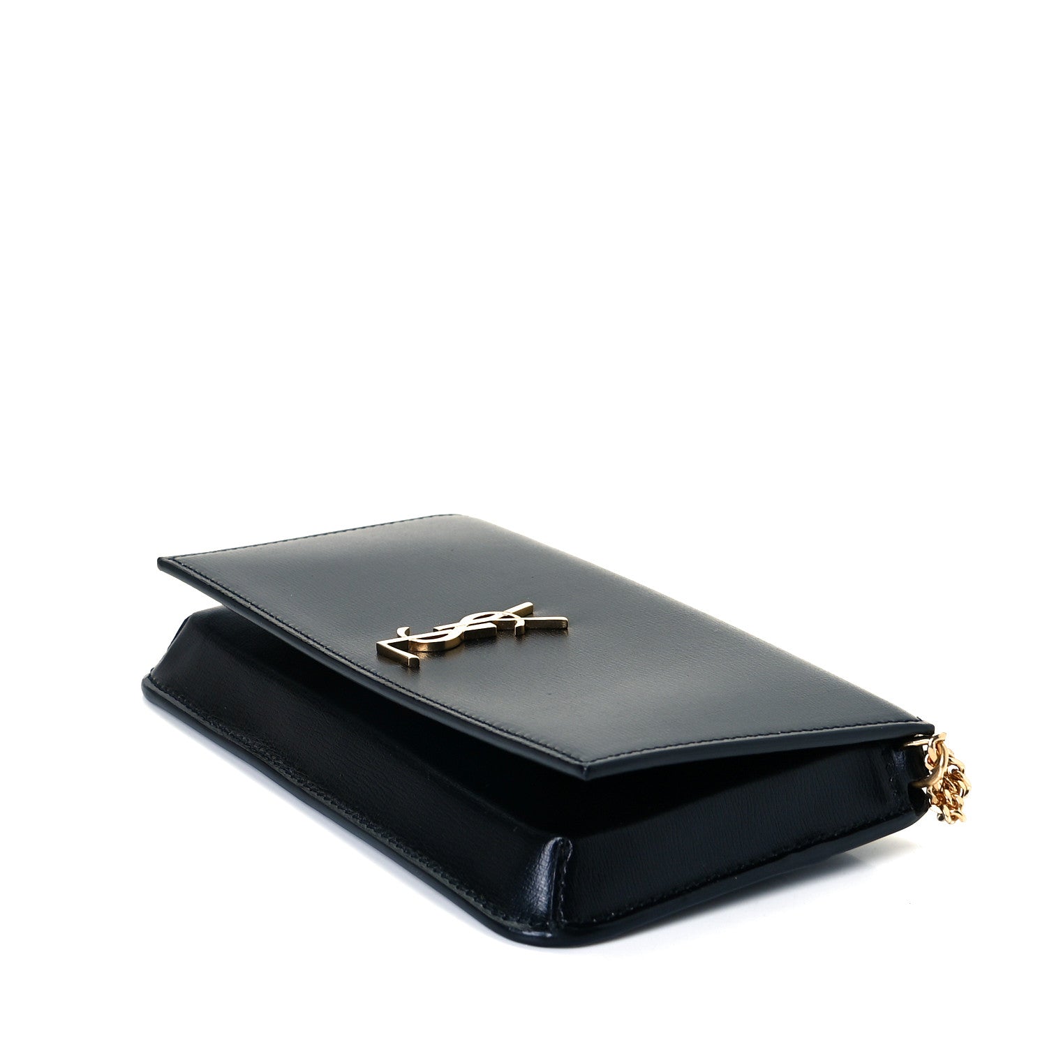 Saint Laurent Smooth Calfskin Monogram Phone Holder Crossbody Black 6 of 8