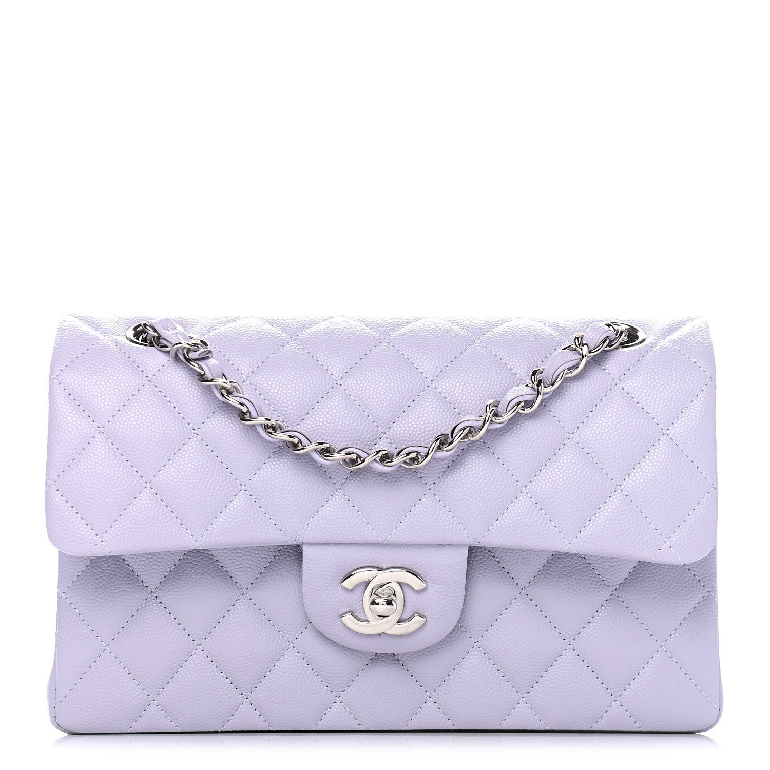 Chanel Caviar Quilted Small Double Flap Light Purple 1 of 9