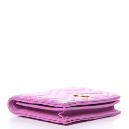 Gucci Calfskin Matelasse GG Marmont Card Case Candy Mousse 4 of 9