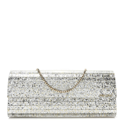 Jimmy Choo Acrylic Glitter Sweetie Clutch Champagne 1 of 9