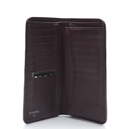 Chanel Lambskin Quilted Yen Wallet Black 4 of 7