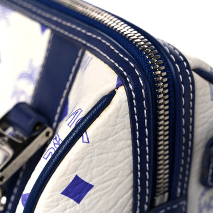 MCM Visetos Boston Satchel Satchel White 13 of 15