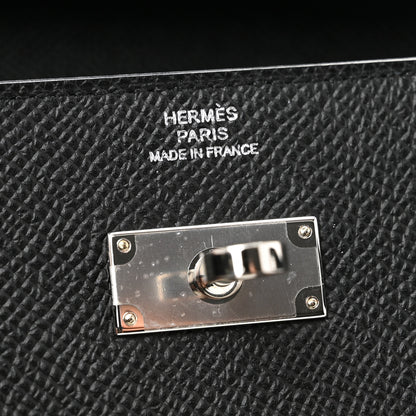 Hermes Epsom Kelly Wallet To Go Black 6 of 11