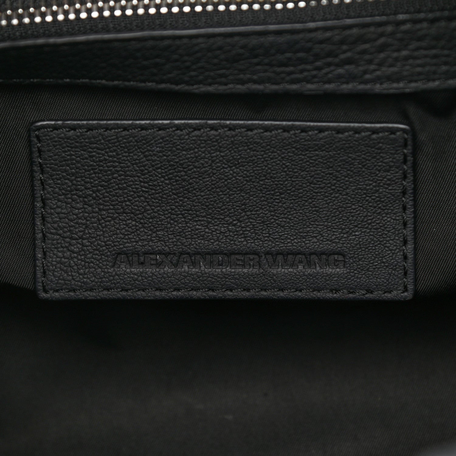Alexander Wang Pebbled Lambskin Inside Out Rocco Black Clear Resin Hardware 6 of 10