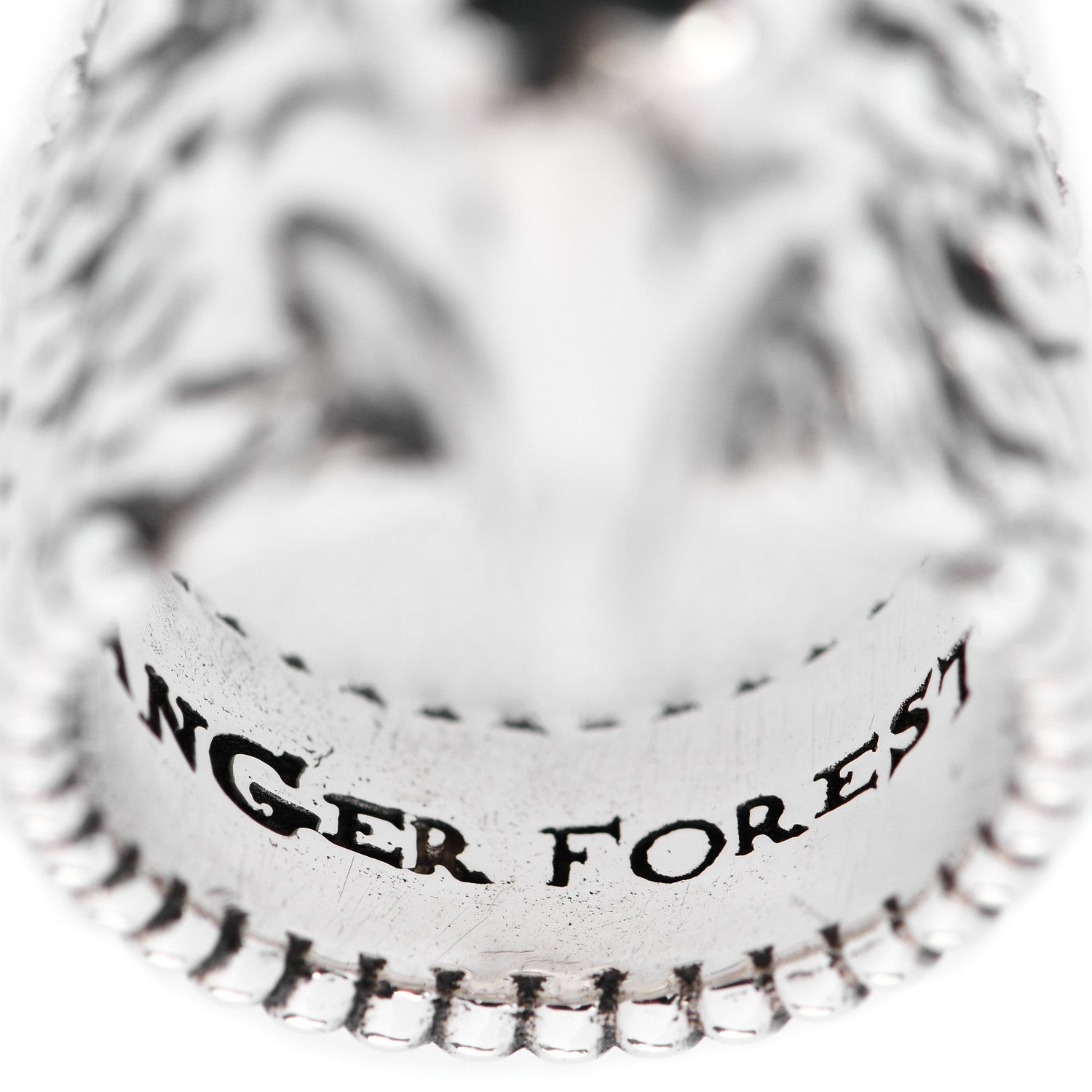 Gucci Sterling Silver Large Anger Forest Eagle Head Ring 50 5.5 6 of 7
