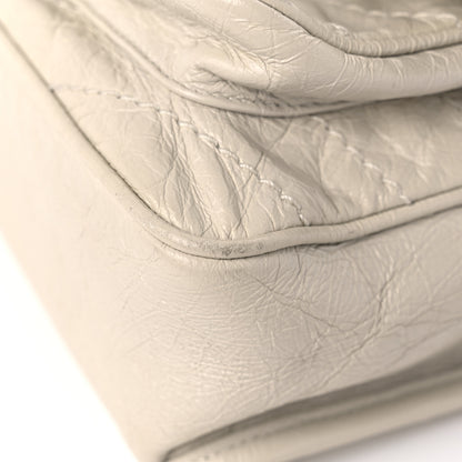 Saint Laurent Crinkled Calfskin Matelasse Monogram Baby Niki Chain Satchel White 10 of 15