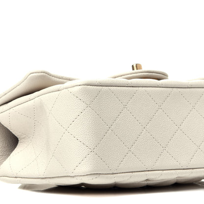 Chanel Caviar Quilted Mini Top Handle Rectangular Flap White 8 of 9