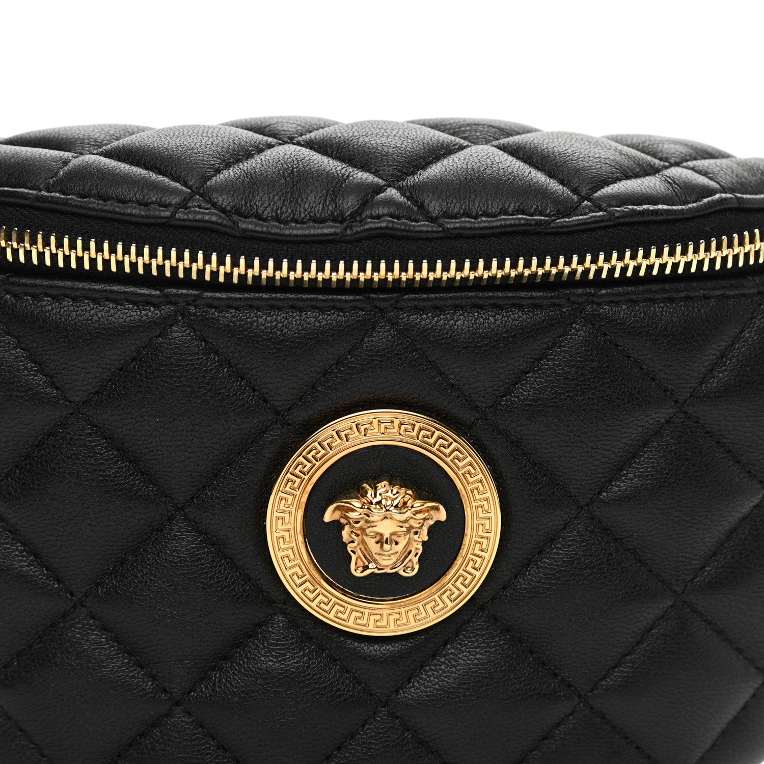 Versace Nappa Quilted Medusa Belt Bag Black 8 of 11