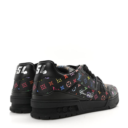 Louis Vuitton LV X TM Calfskin Monogram Multicolor LV Trainer Sneakers 8 Black 5 of 9