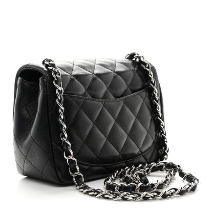 Chanel Lambskin Quilted Mini Square Flap Black 3 of 13