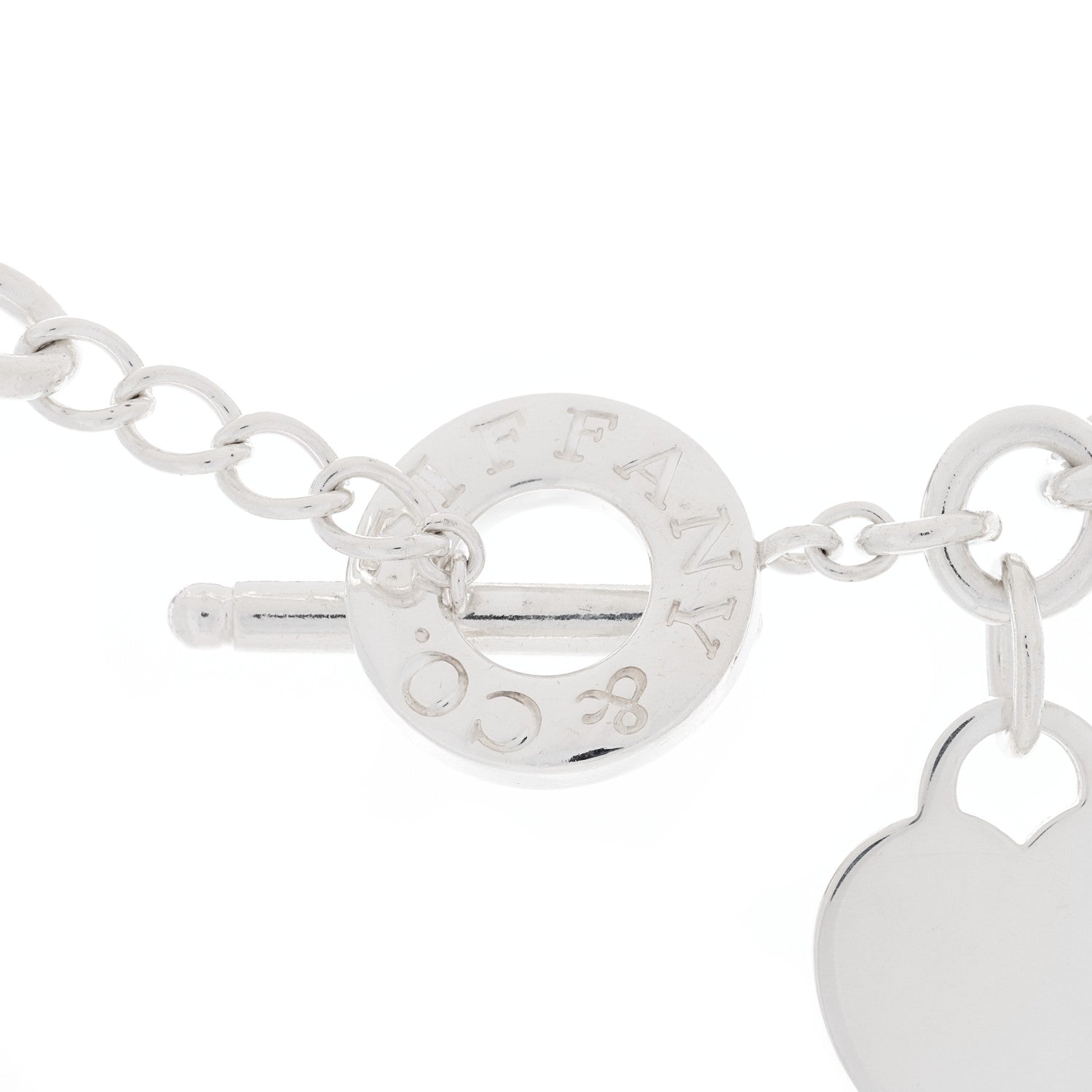 Tiffany Sterling Silver Heart Tag Toggle Necklace 3 of 4