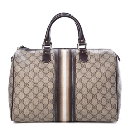 Gucci GG Plus Monogram Web Medium Joy Boston Dark Brown 1 of 17