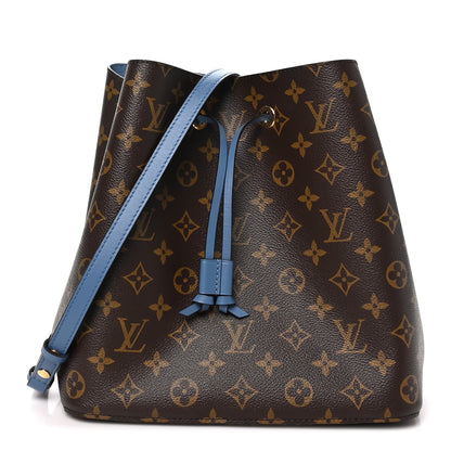 Louis Vuitton Monogram Neonoe MM Blue Jean 1 of 9