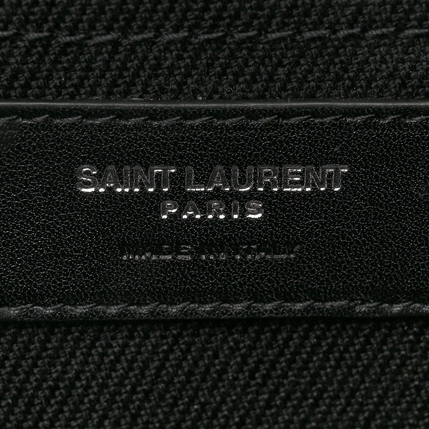 Linen Calfskin Rive Gauche Tote Black