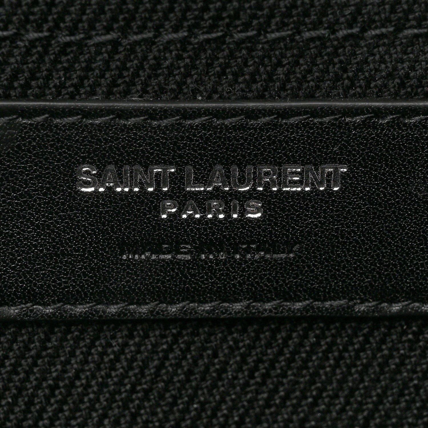 Saint Laurent Linen Calfskin Rive Gauche Tote Black 6 of 15
