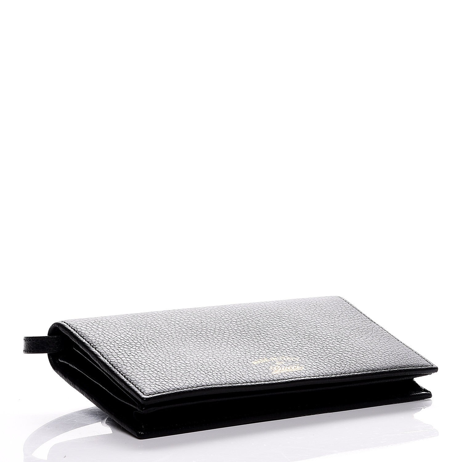 Gucci Dollar Calfskin Mini Swing Wallet Bag Black 4 of 9