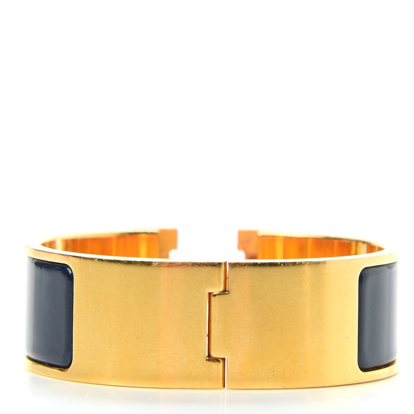 Enamel Wide Clic Clac H Bracelet PM Bleu Nuit