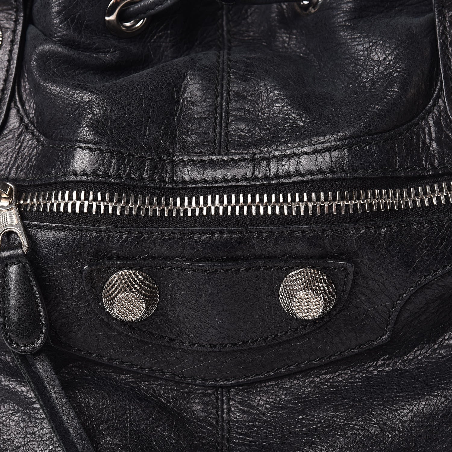 Balenciaga Agneau Giant 21 Silver Hardware Pompon Black 13 of 13