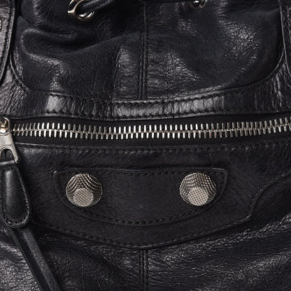 Balenciaga Agneau Giant 21 Silver Hardware Pompon Black 13 of 13