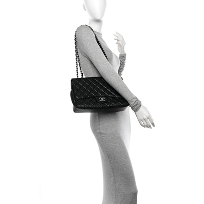 Chanel Caviar Quilted Jumbo Single Flap Black 2 of 10