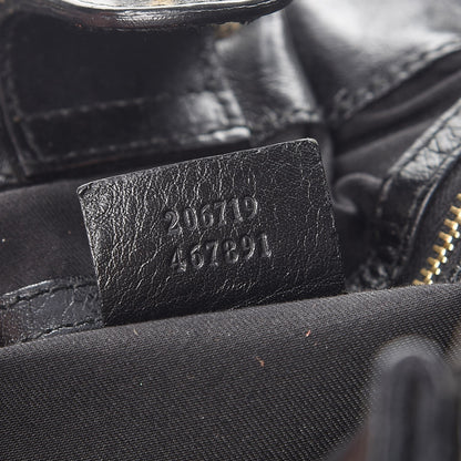 Gucci Monogram Studded Pelham Tote Bag Black 7 of 8