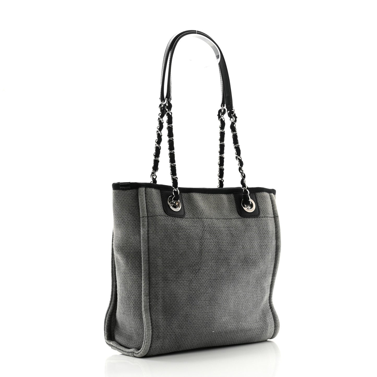 Canvas Mini Deauville Tote Dark Grey