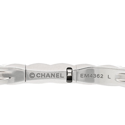 Chanel 18K White Gold Mini Coco Crush Bangle Bracelet L 3 of 3