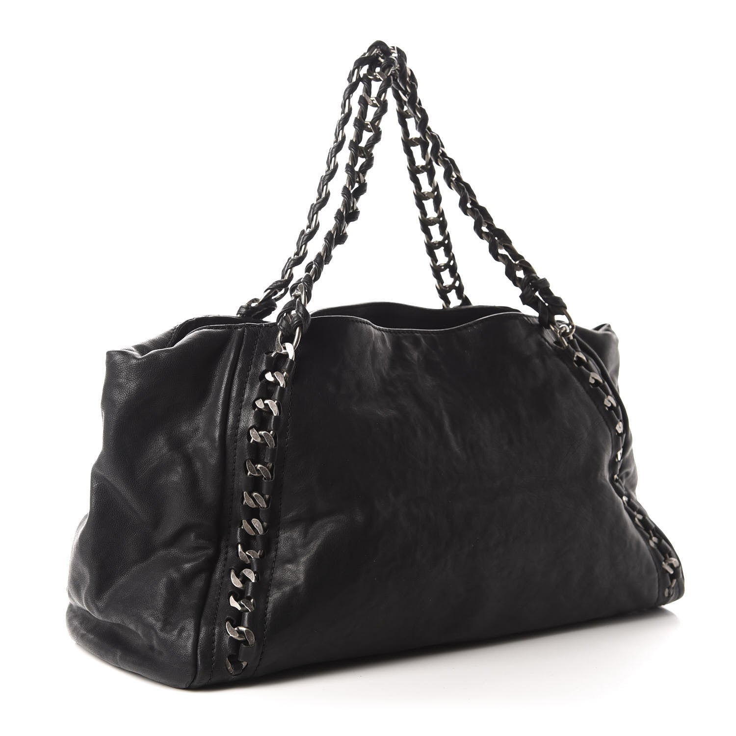 Chanel Calfskin East West Modern Chain Tote Black 3 of 9
