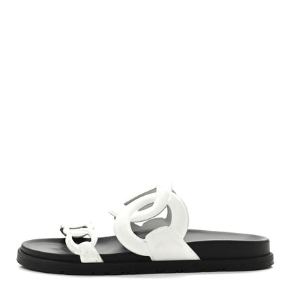 Hermes Nappa Womens Extra Sandals 39 White 1 of 10