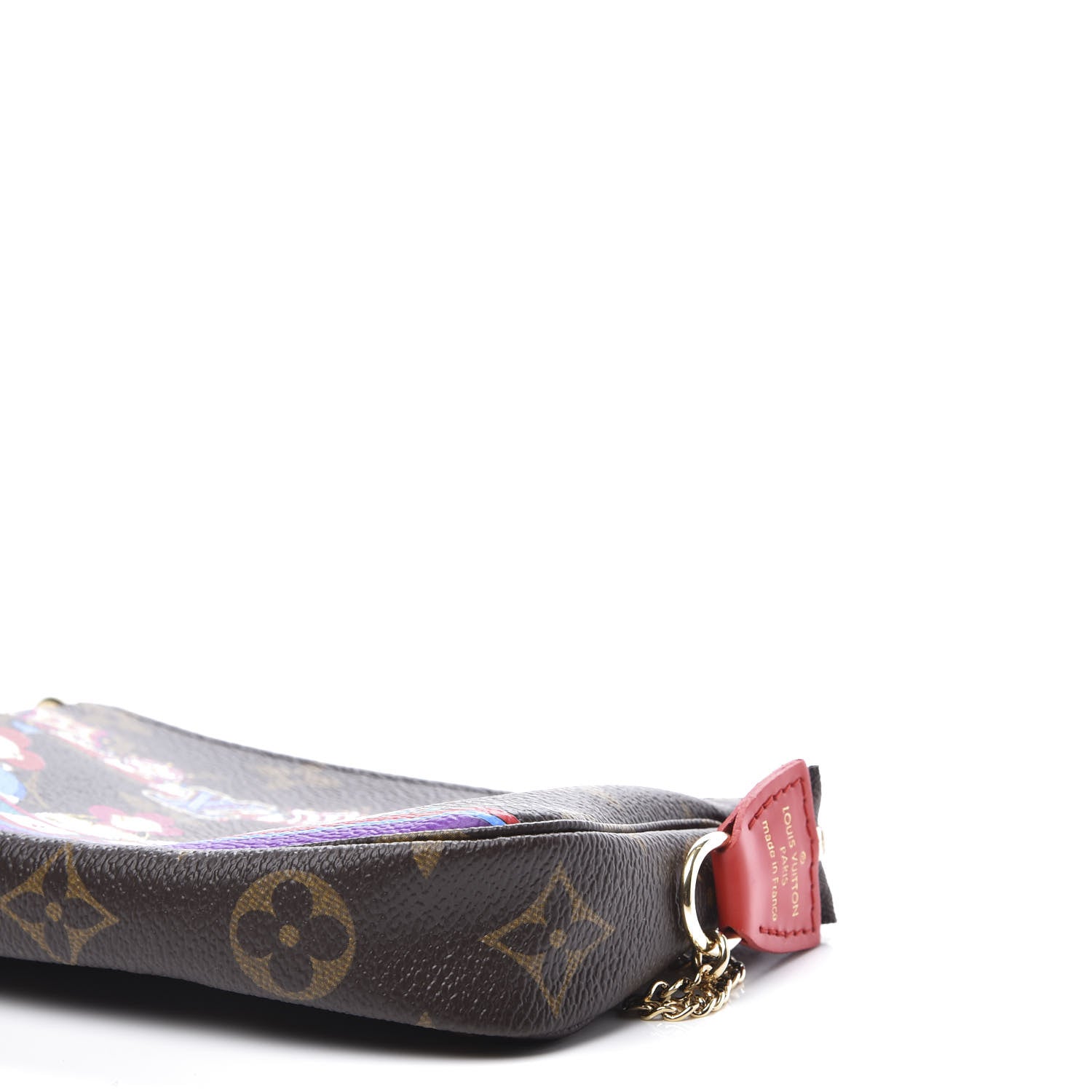Louis Vuitton Monogram 2020 Christmas Animation Bumper Cars Mini Pochette Accessories Coquelicot 7 of 9