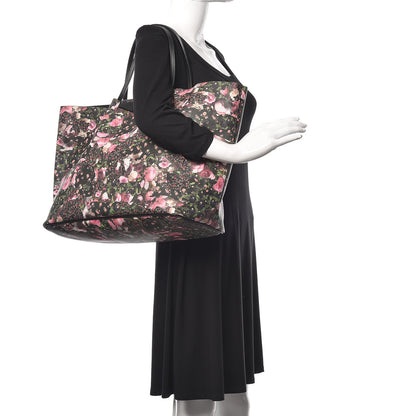 Givenchy Coated Canvas Roses Camouflage Print Large Antigona Tote Black 2 of 11
