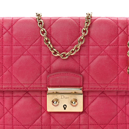 Christian Dior Lambskin Cannage Miss Dior Promenade Pouch Fuchsia 7 of 16