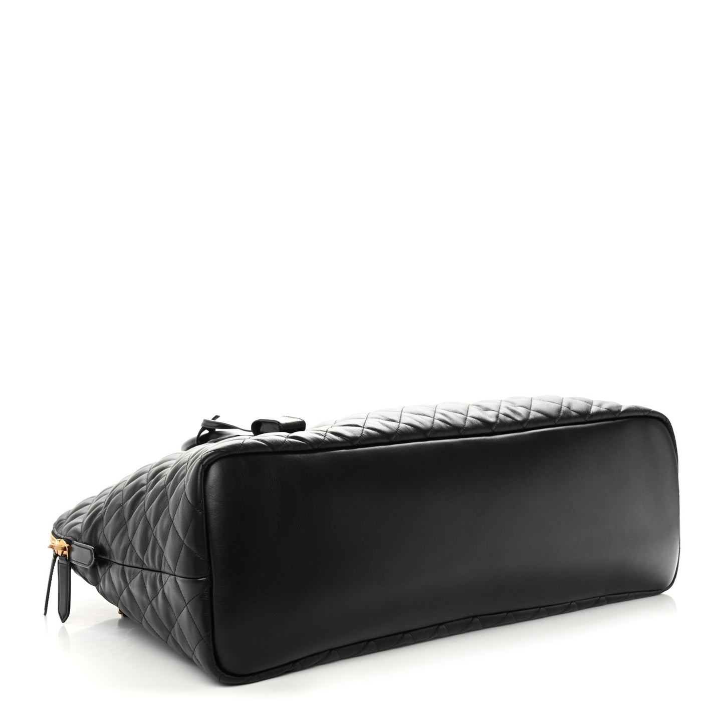 Calfskin Quilted ES Giant Travel Bag Black