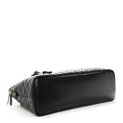 Saint Laurent Calfskin Quilted ES Giant Travel Bag Black 3 of 10