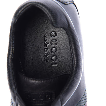 Gucci Calfskin Web Mens Lace Up Driver Sneakers 8 Black 5 of 7