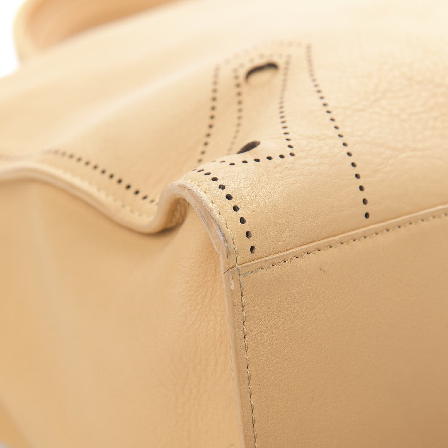 Balenciaga Calfskin Blackout Hardware Perforated City Beige Ocre 12 of 18