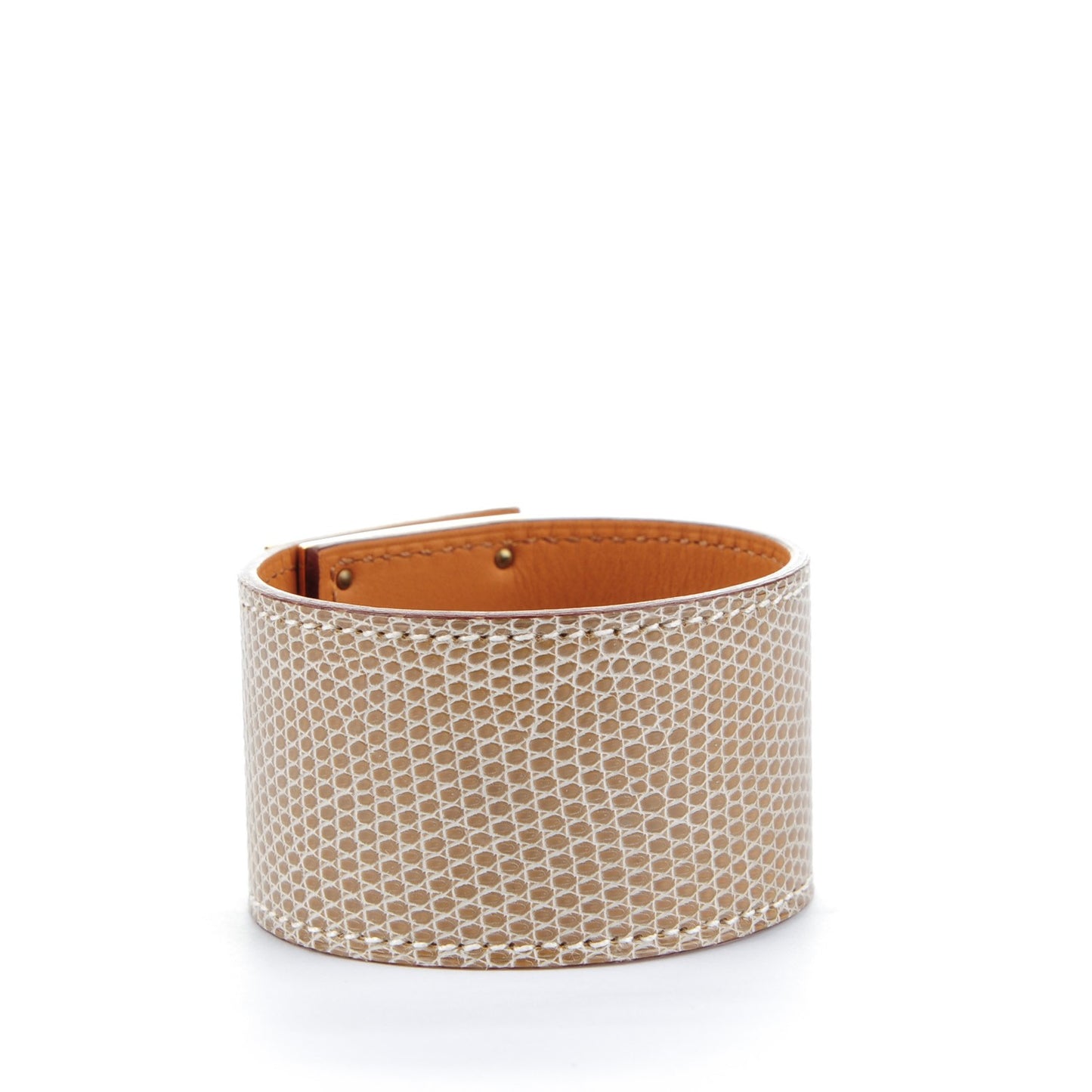 Lizard Kelly Dog Bracelet Ficelle