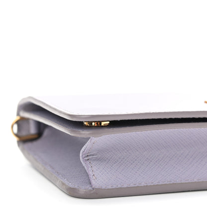 Prada Saffiano Metal Mini Crossbody Bag Glicine 8 of 11