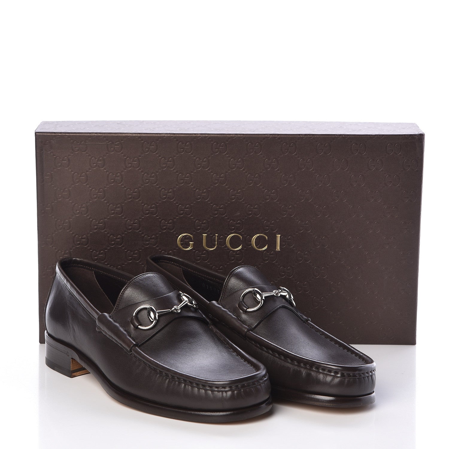 Gucci Calfskin Mens 1953 Horsebit Loafers 41 Marrone 8 of 8