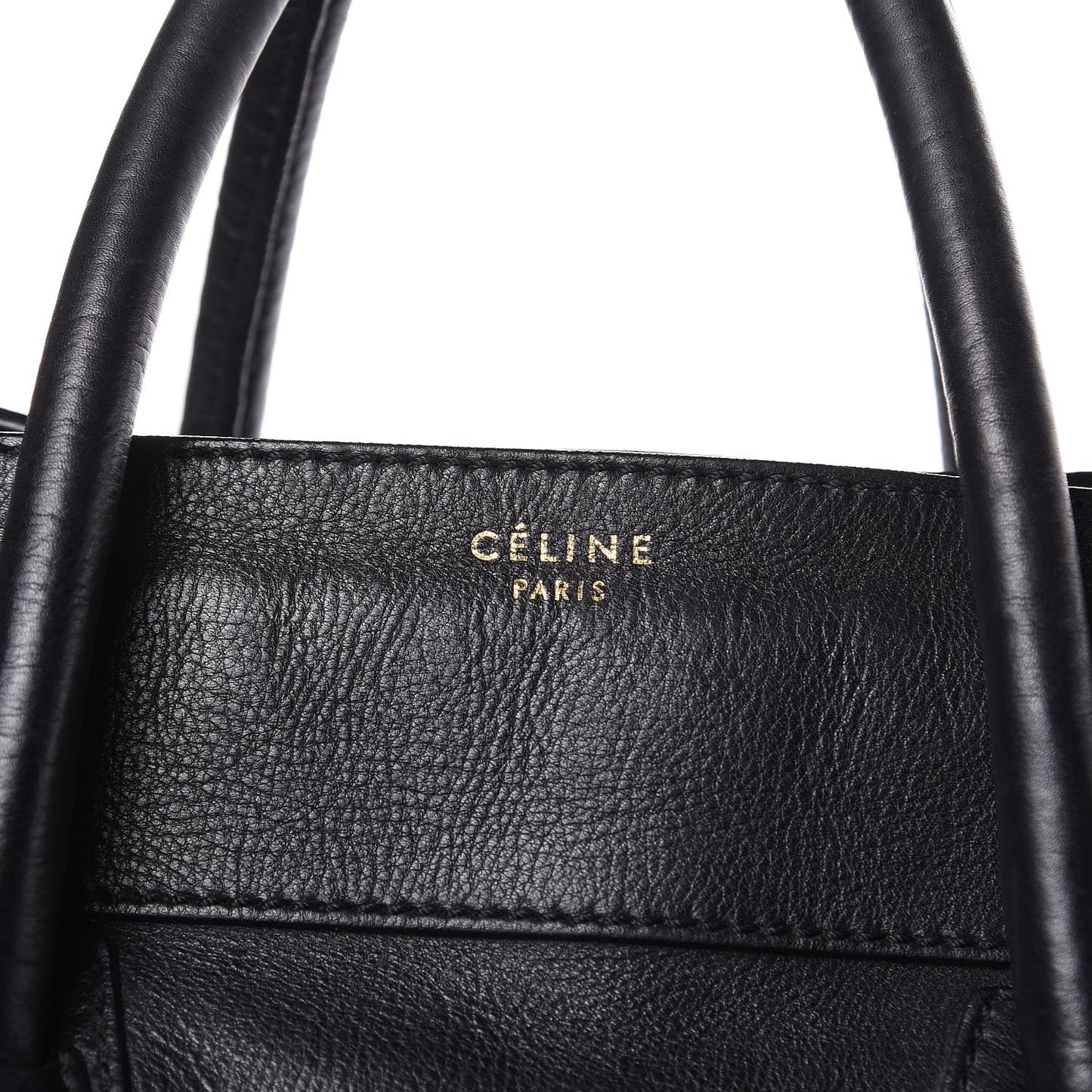 Grained Calfskin Medium Luggage Black