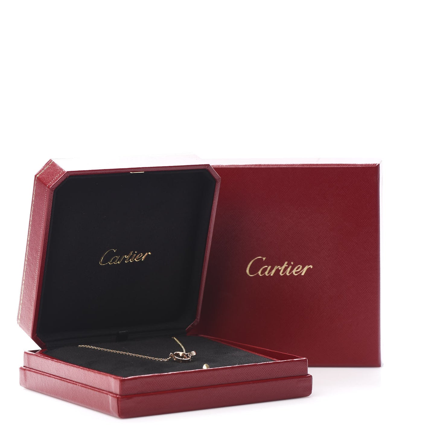 18K Pink Gold Interlocking LOVE Necklace