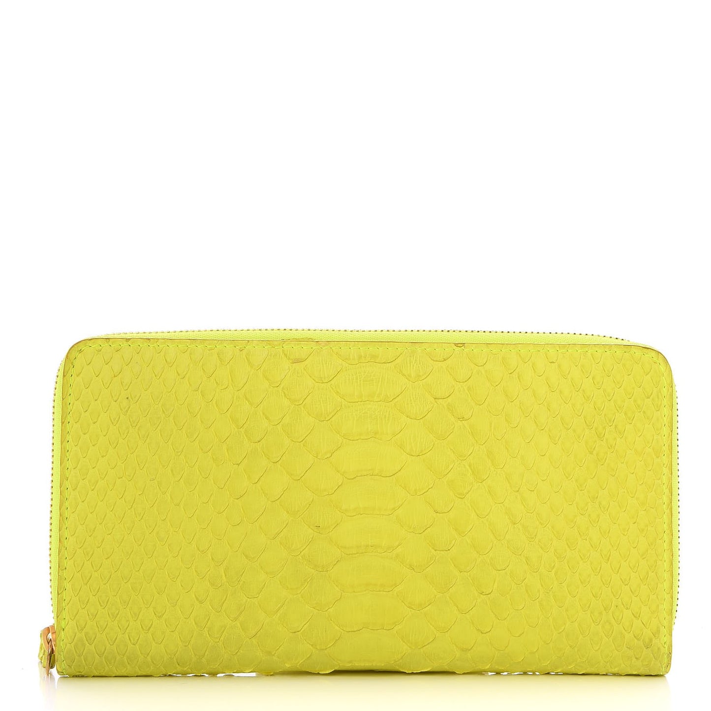 Python Large Zip Around Multifunction Wallet Yellow