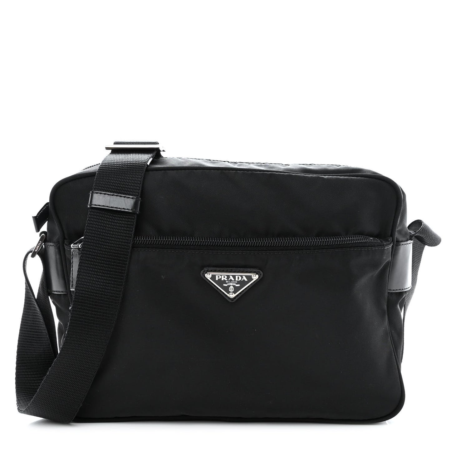Nylon Tessuto Vela Crossbody Bag Black