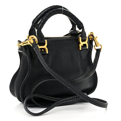 Chloe Calfskin Mini Marcie Satchel Black 3 of 10