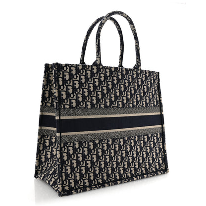 Christian Dior Oblique Large Book Tote Blue Multicolor 3 of 14
